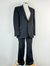 Richard James Savile Row Charcoal Grey & White 2 Pce Suit - 44R