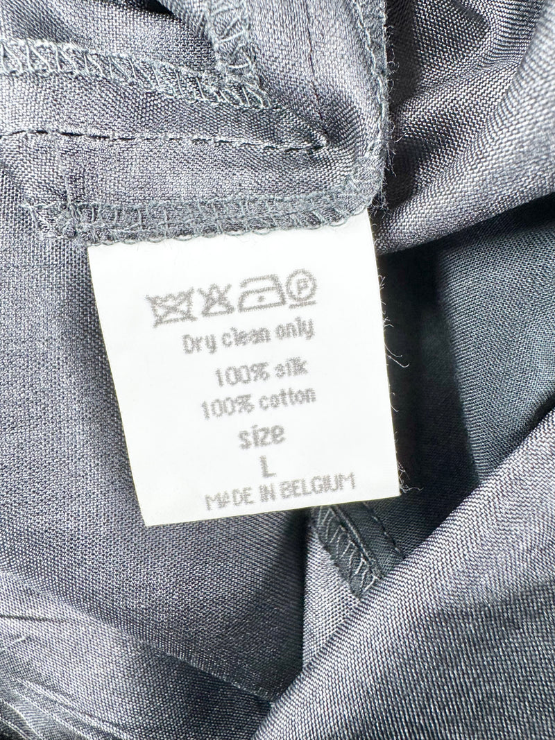 Spijkers En Spijkers Grey Silk Dress - AU12