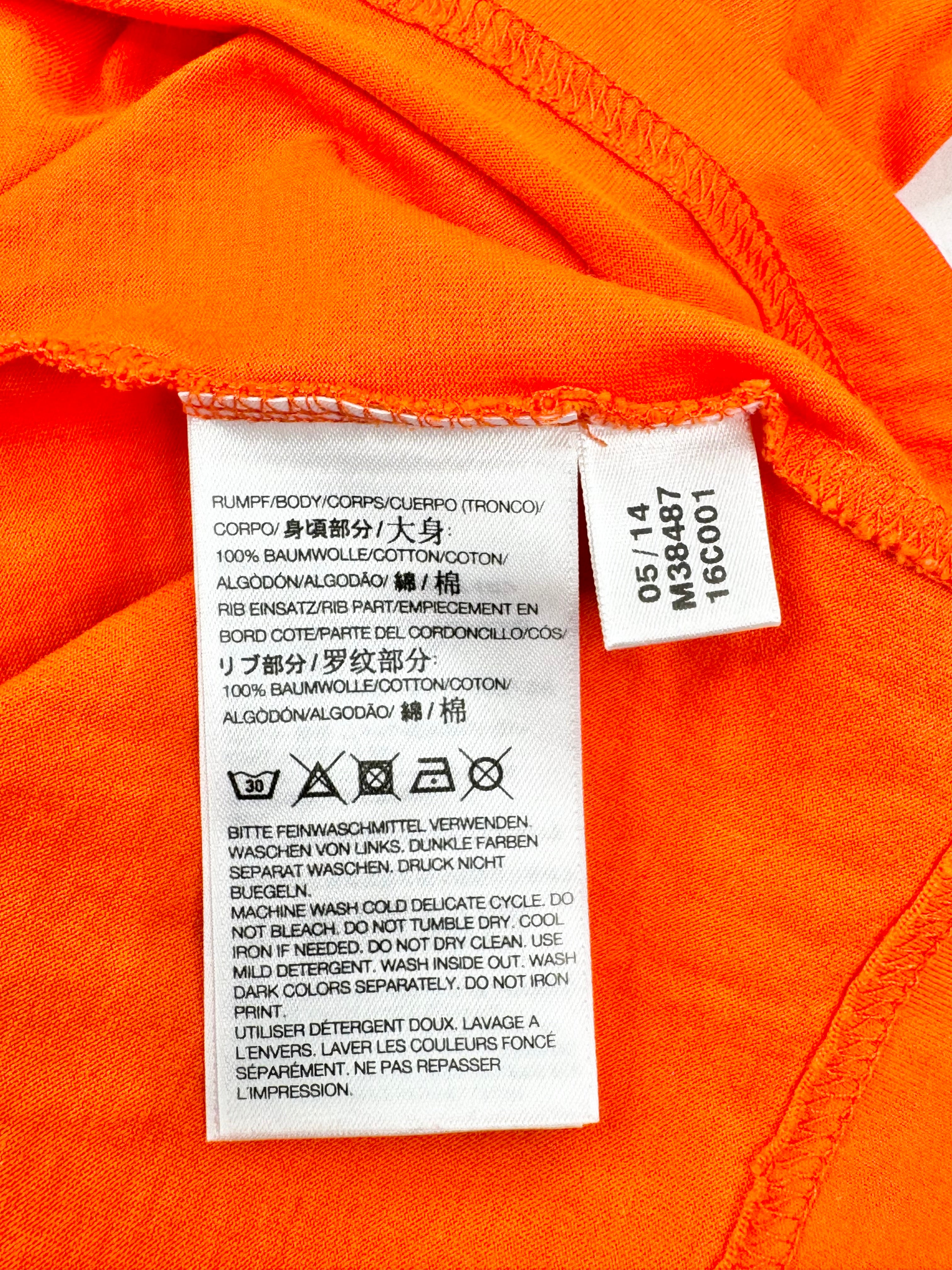 Y-3 Safety Orange Logo T-Shirt - L