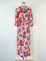 Essentiel Antwerp Pink Floral 'Vayen' Midi Dress - AU8