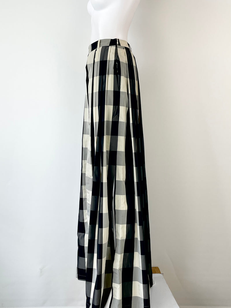 Black and sales white jungle skirt