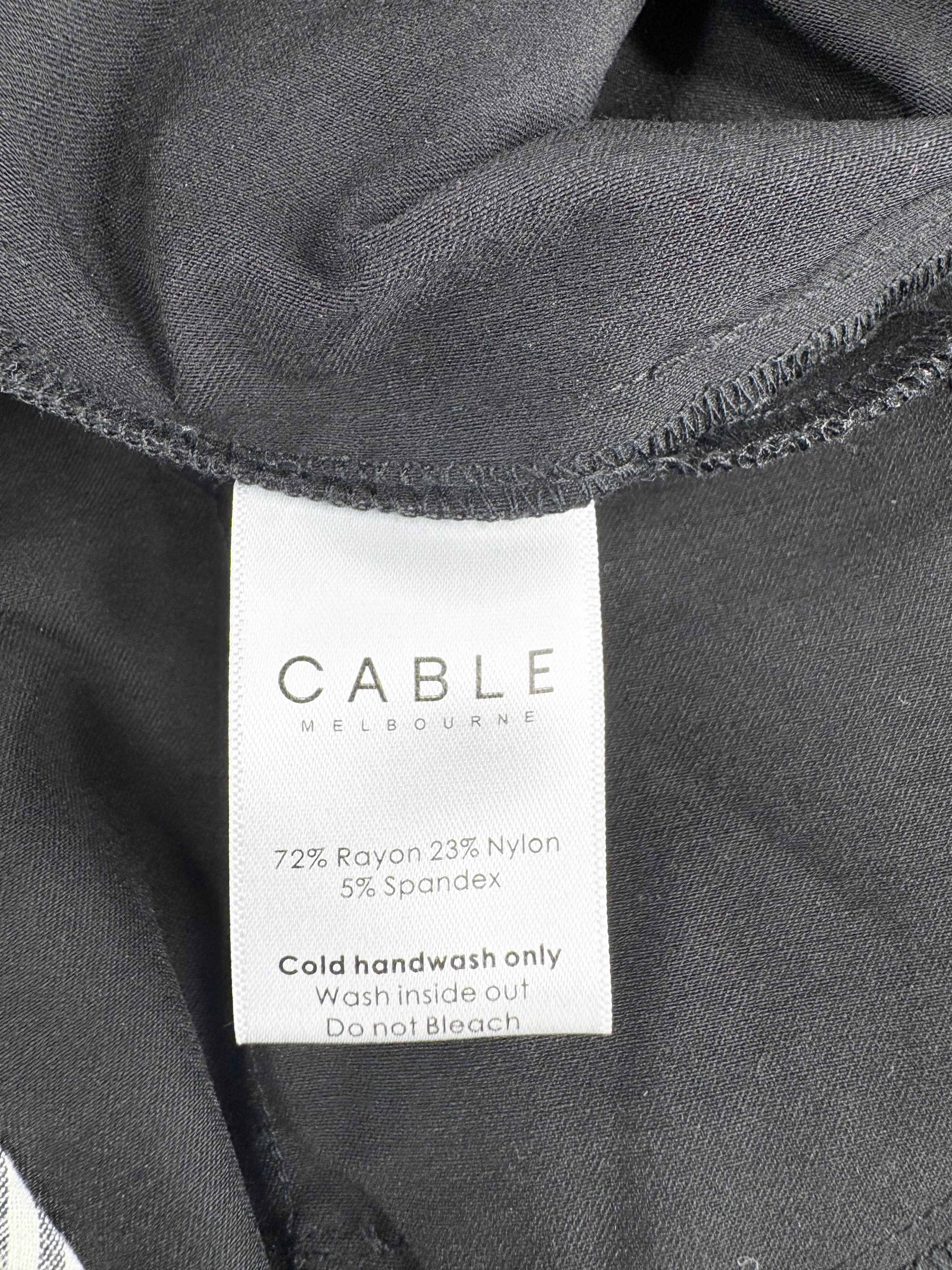 Cable Melbourne Black Waxed Skinny Trousers - AU10