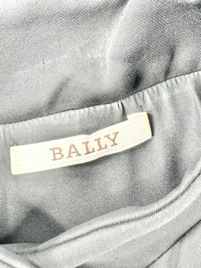 Bally Black Button Down Pleated Skirt Dress - AU10/12