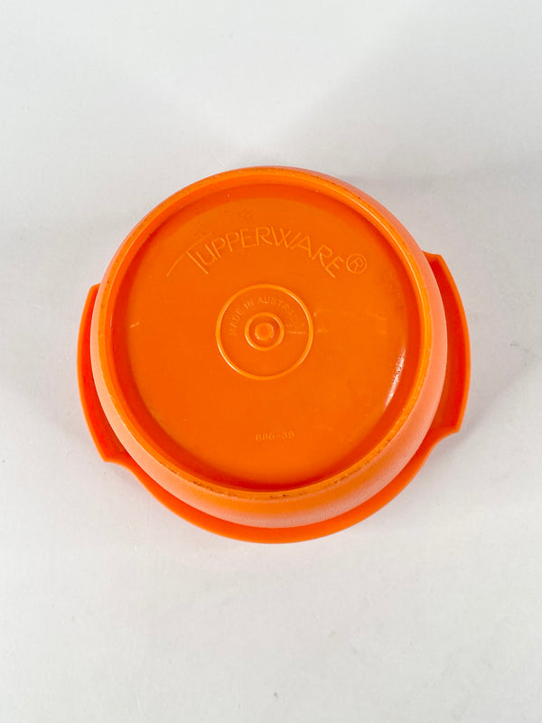 Vintage Autumnal Orange Tupperware Container