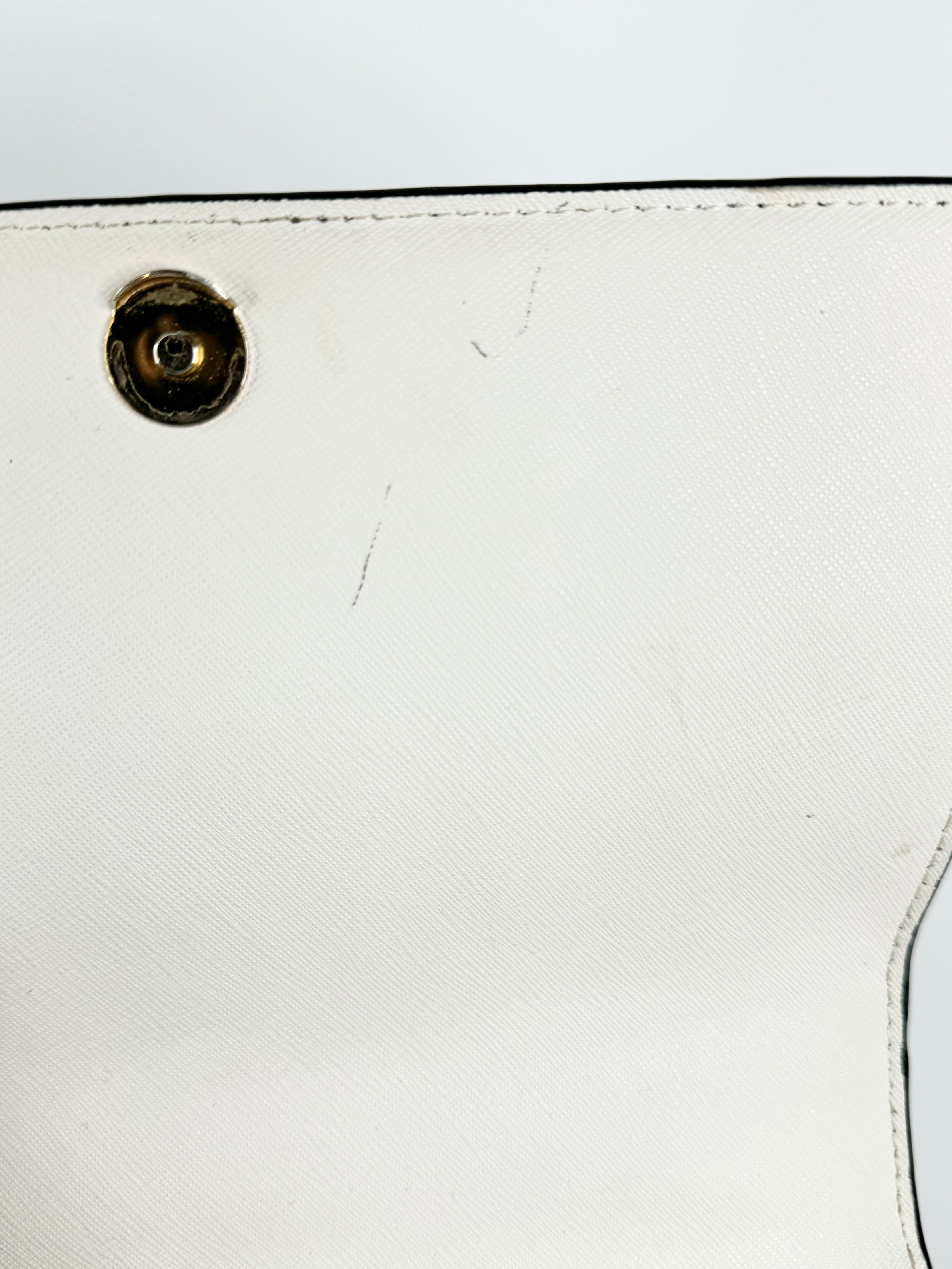 Oroton Navy Blue Cuban Chain Cross Body Bag