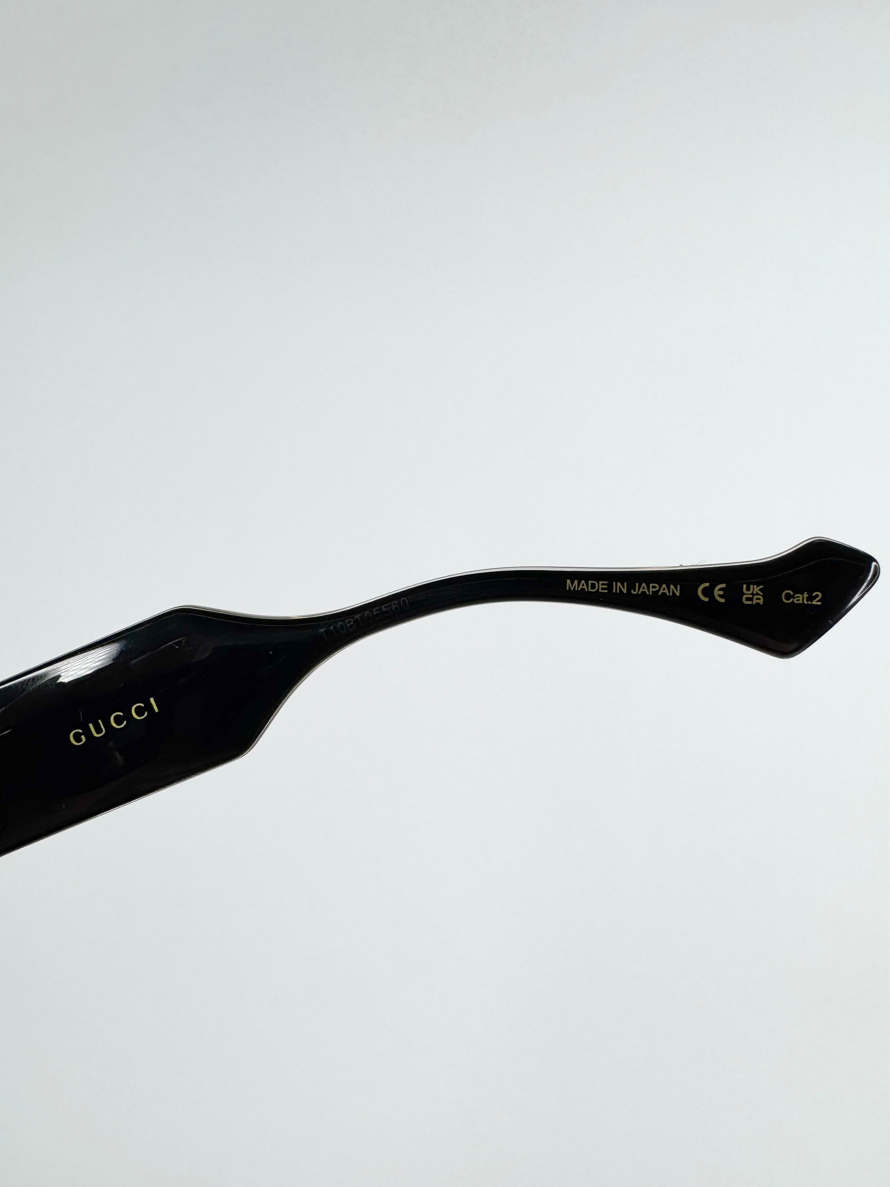 Gucci Black Oversized Square Sunglasses