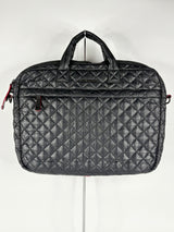 MZ Wallace Black Quilted Metro 13" Commuter Laptop Bag