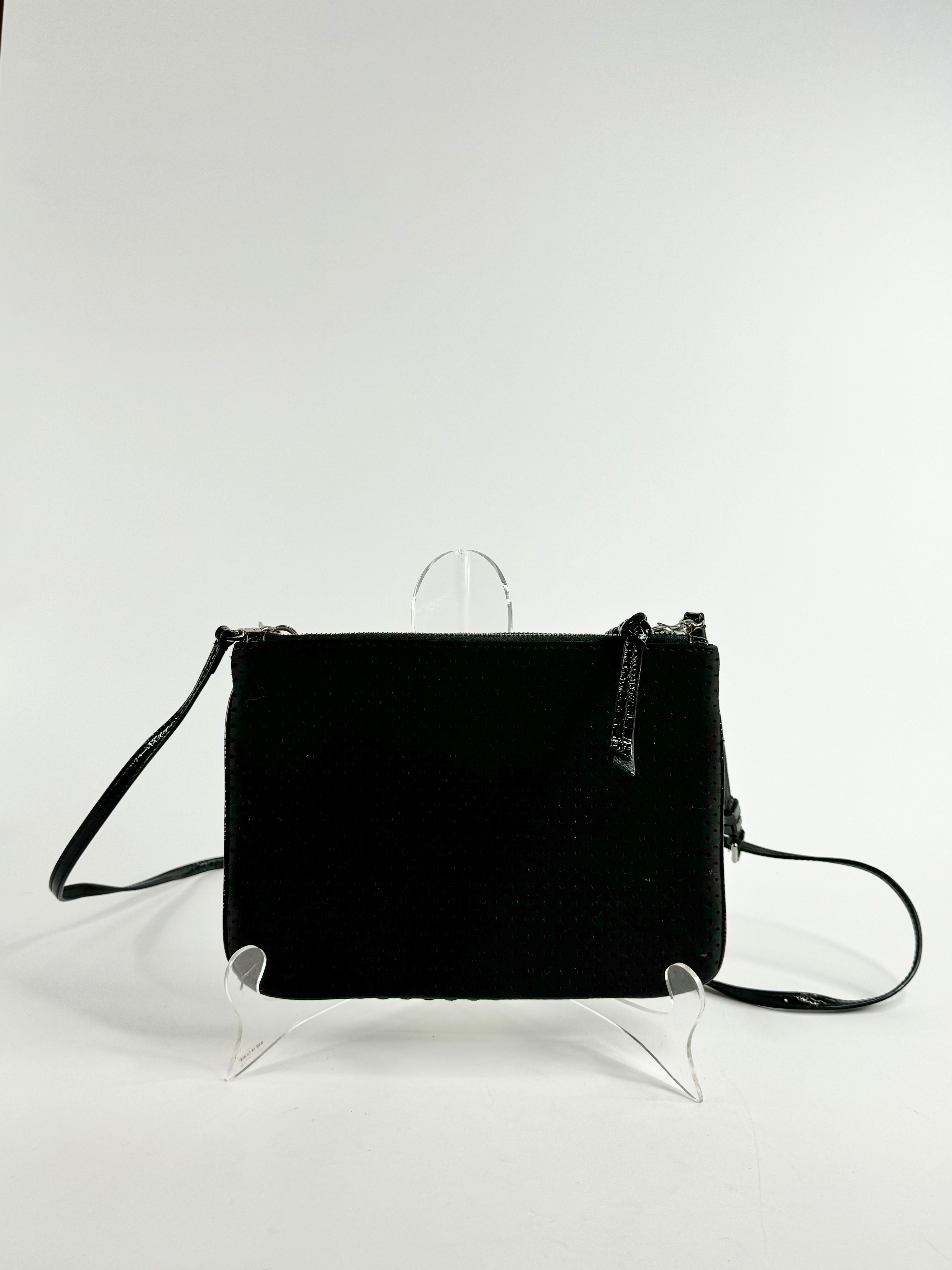 Mimco Black Neoprene Cross Body Bag