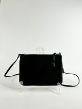 Mimco Black Neoprene Cross Body Bag