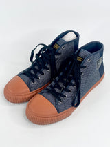 G-Star Raw Dark Blue 'Meefic' Mid Denim Sneakers - EU43