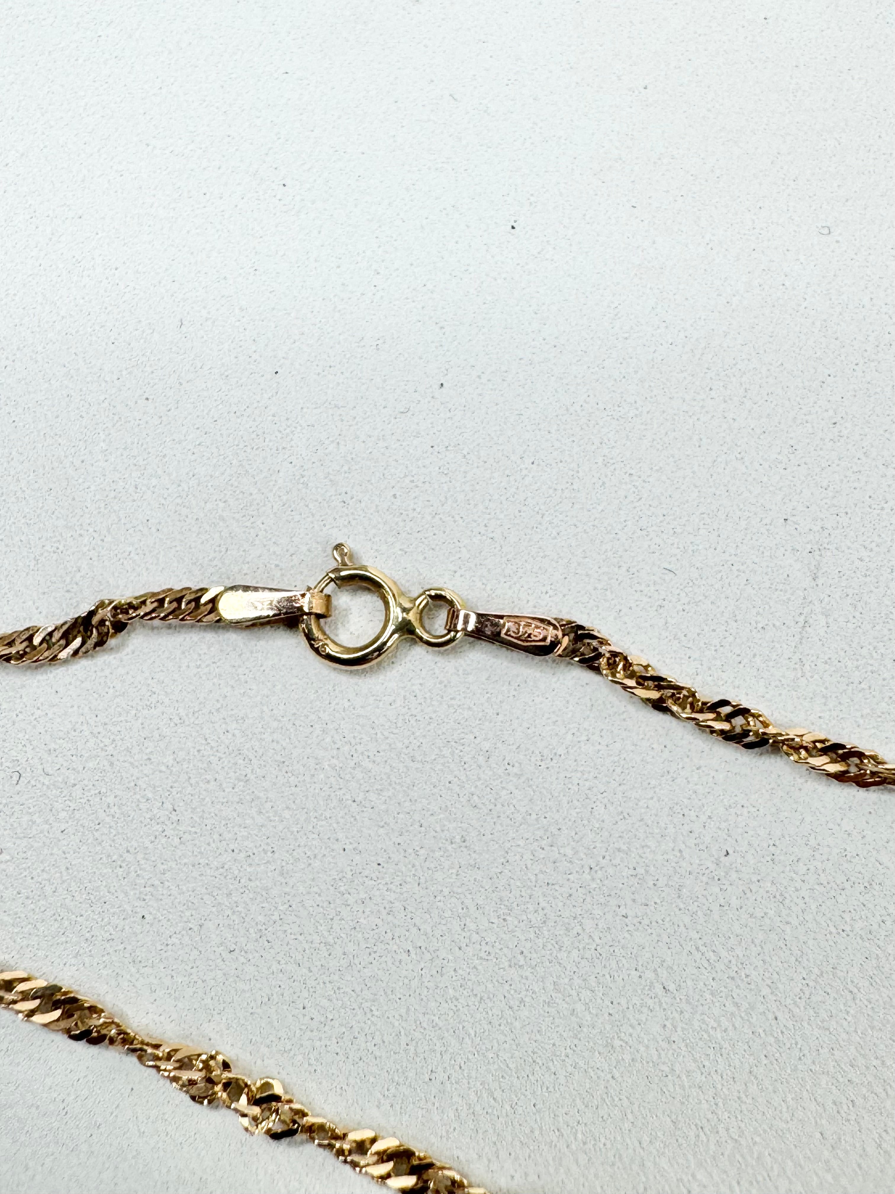 9ct Italian Made Gold Rope Chain Necklace