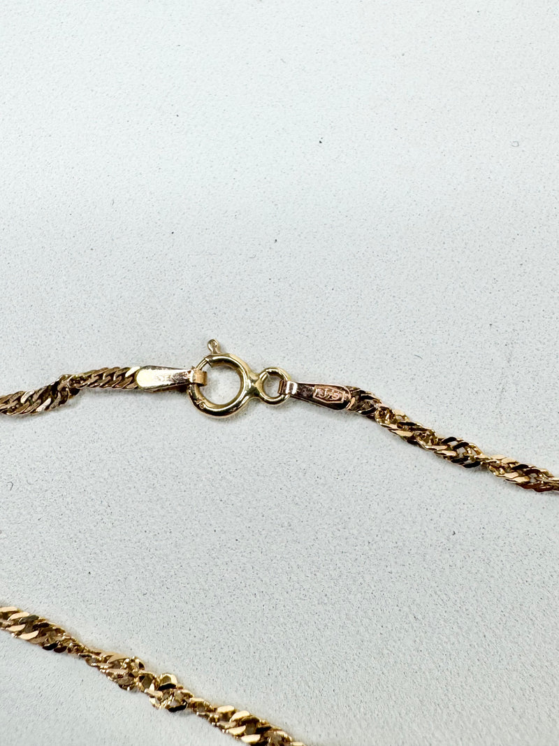 9ct Italian Made Gold Rope Chain Necklace
