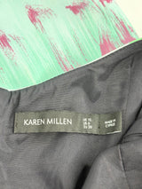 Karen Millen Abstract Brushstrokes Pattern Midi Dress - AU10