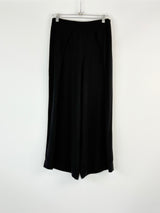 Kondo Black Wide-Leg Stretch Pants - AU10