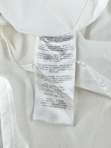 Alexander McQueen White Cotton Tiered Blouse - AU10/12
