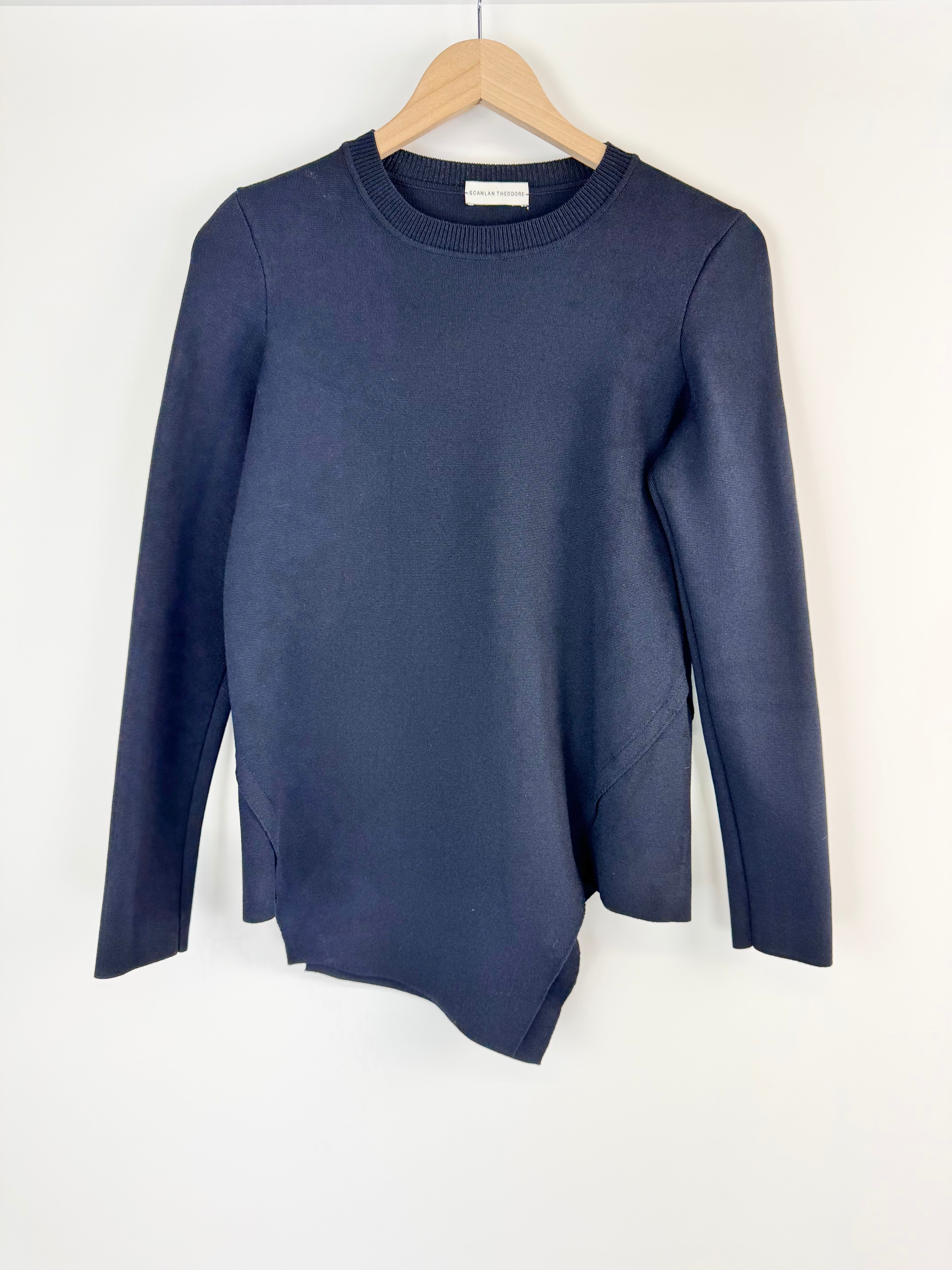 Scanlan Theodore Navy Asymmetrical Long Sleeve - AU8/10