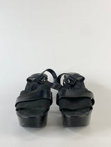 Robert Clergerie Black Platform Sandals - EU40.5