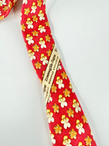 Ermenegildo Zegna Red Floral Silk Tie