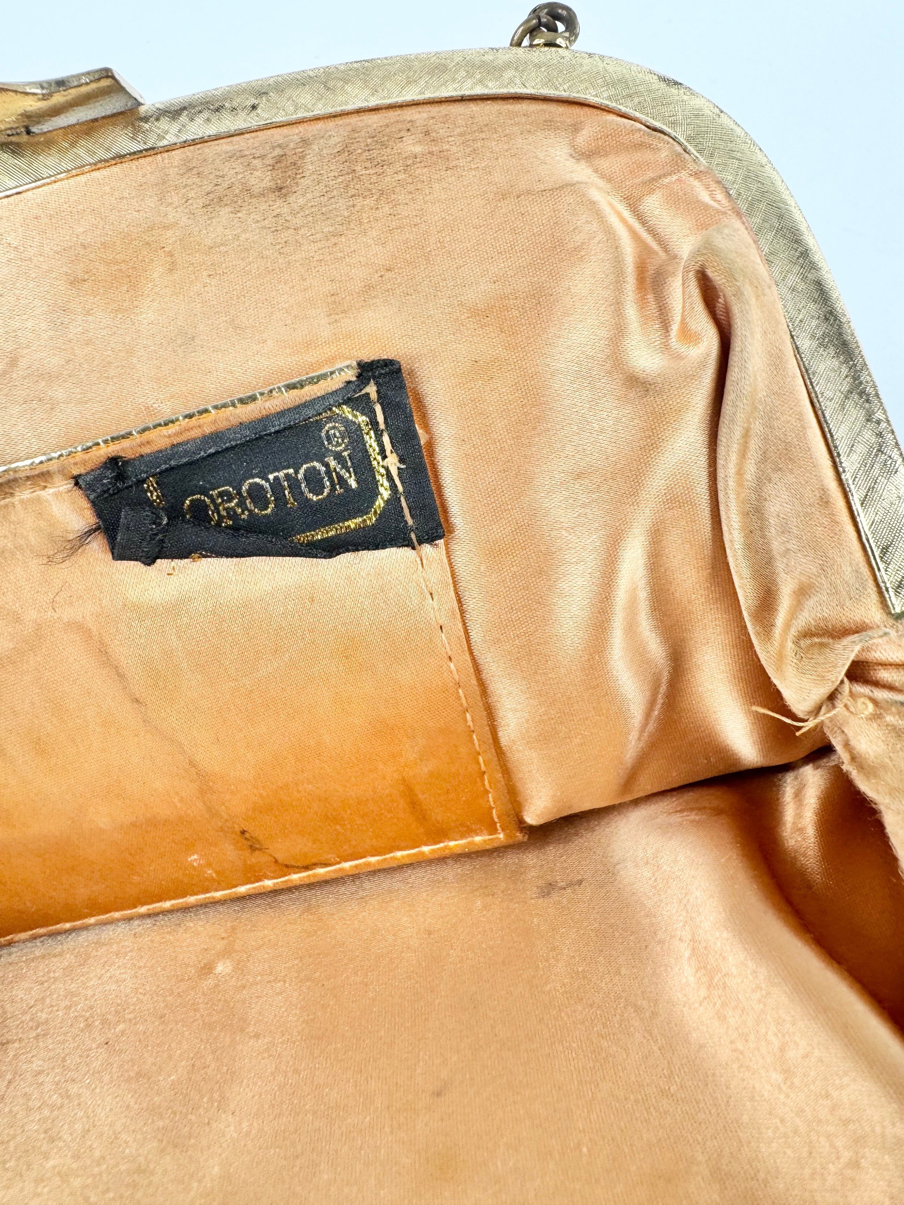 Vintage Oroton White Metal Mesh Bag