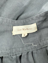 Lee Mathews Grey Linen Skirt - AU14