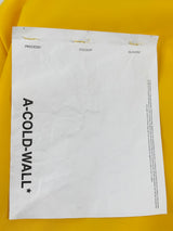 A-Cold Wall ACW Yellow Cropped Cutout Hoodie - AU8/10