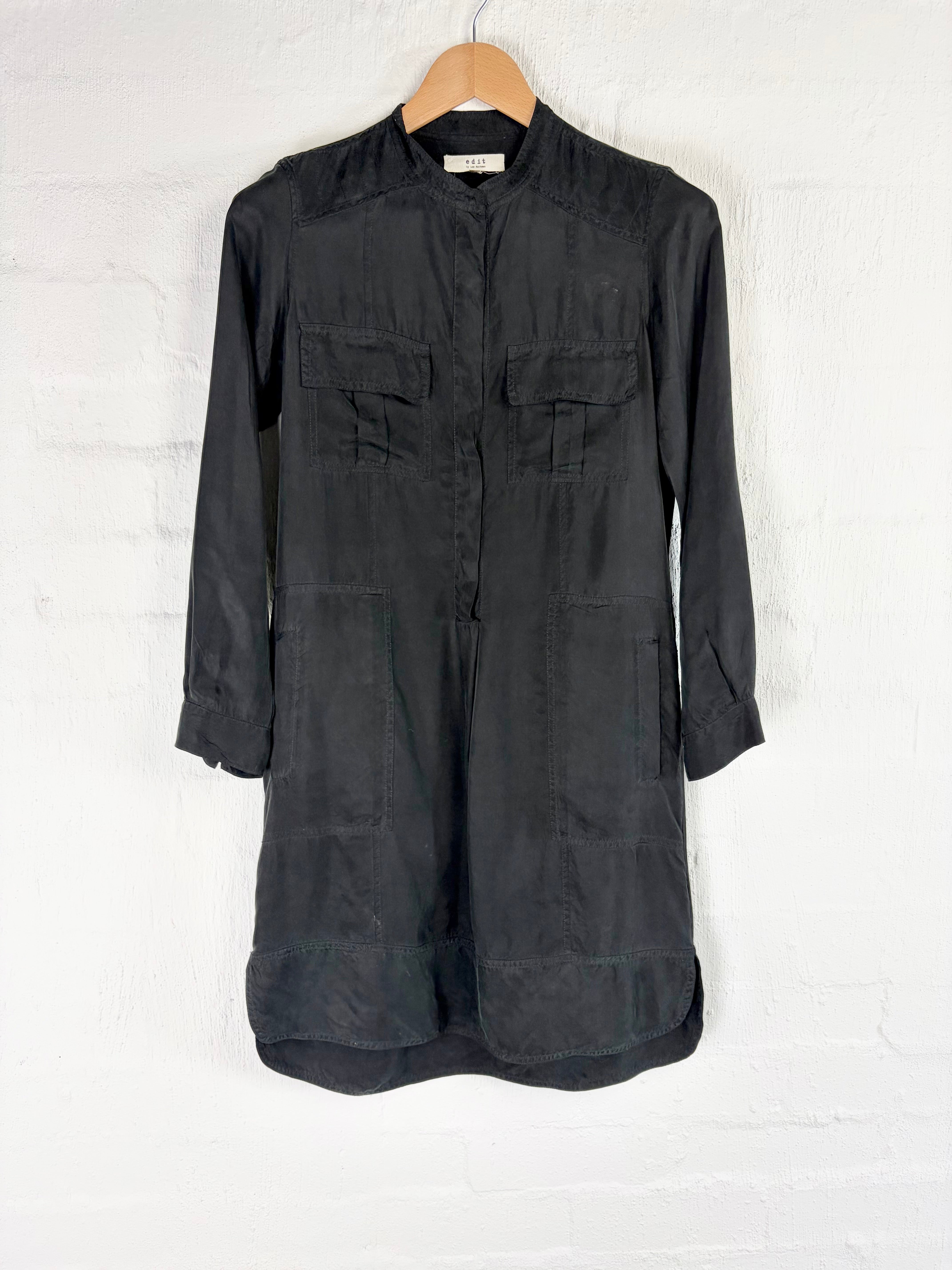 Edit Lee Mathews Black Utility Dress - AU6/8