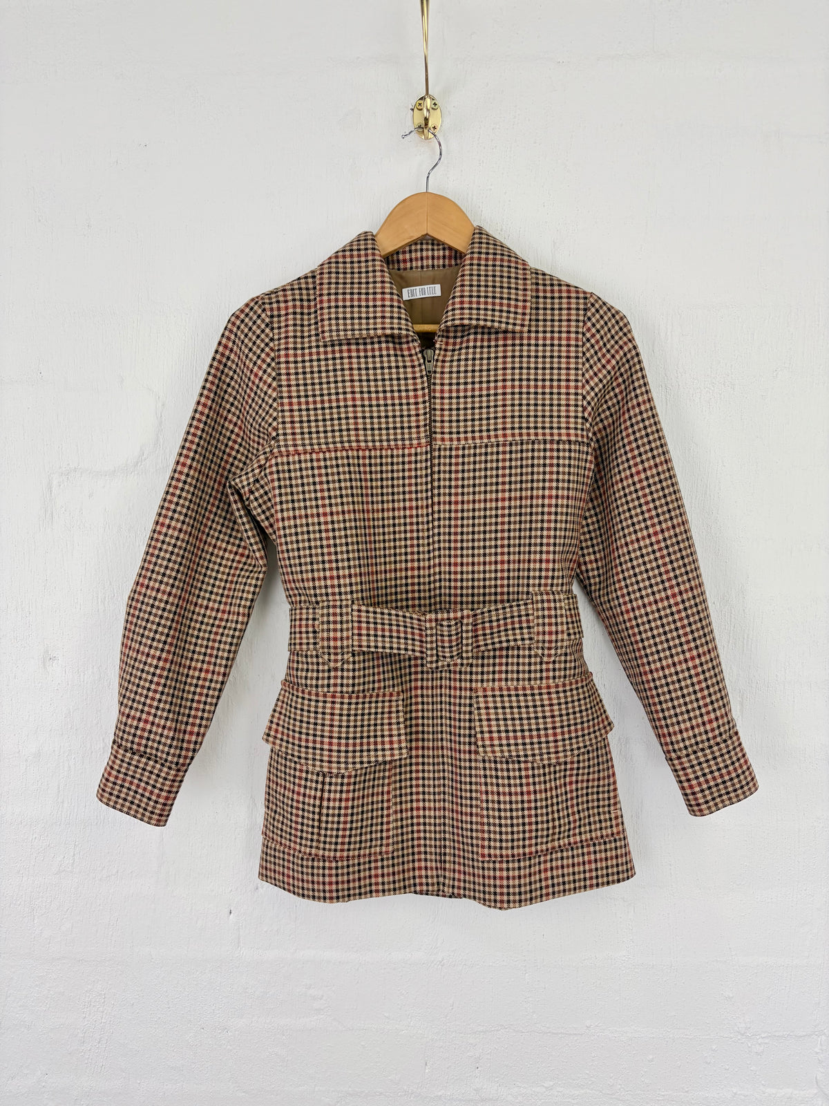 Edit for Lulu Cream Patterned Safari Jacket - AU10