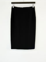 Black pencil skirt on a white background