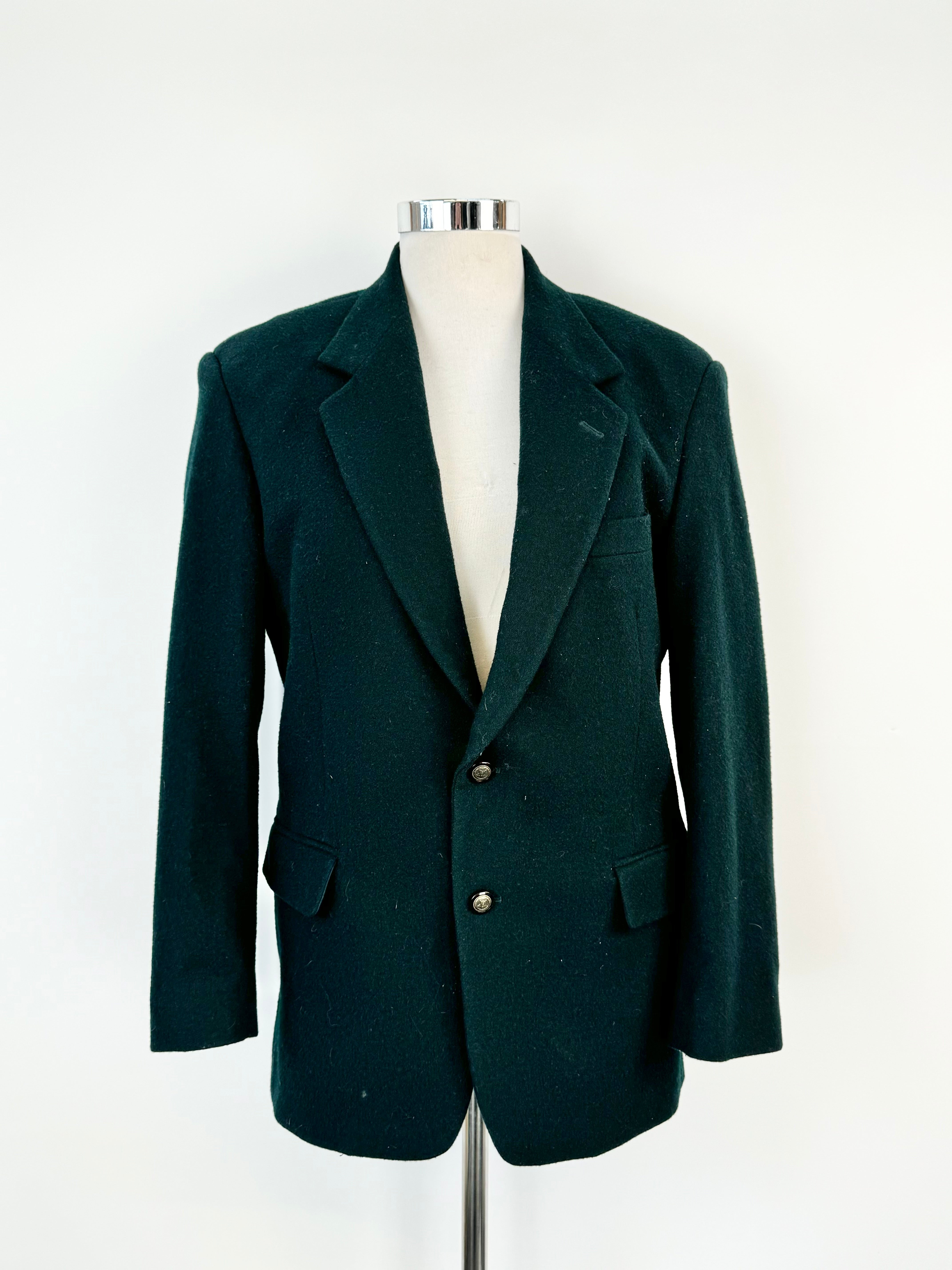Vintage Giorgio Uomo Forest Green Wool Blazer - L