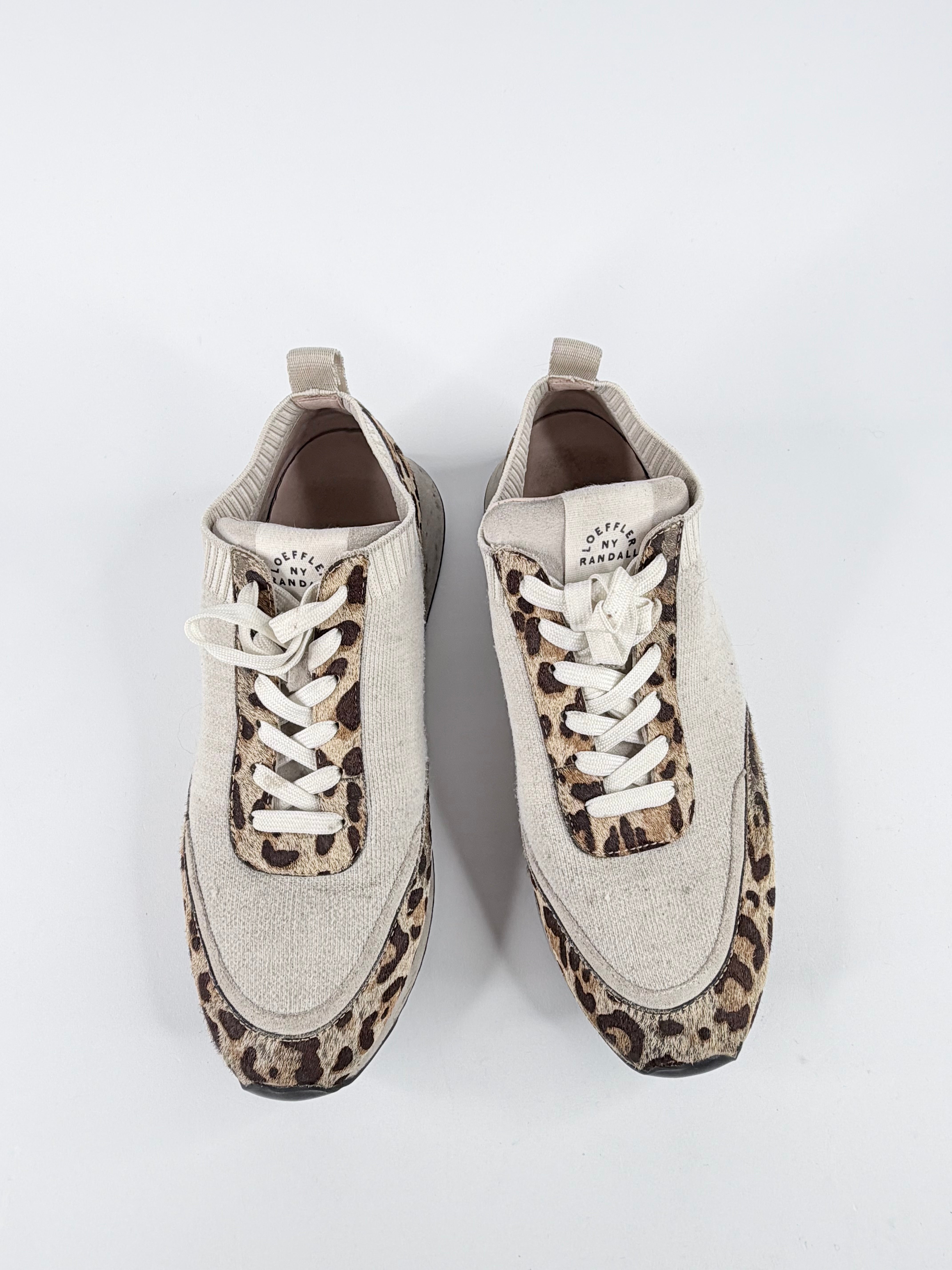 Loeffler Randall ‘Remi’ Leopard-Print Lace-Up Sneakers - EU39