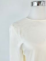 Banded Together Ivory Silk Blouse - AU10