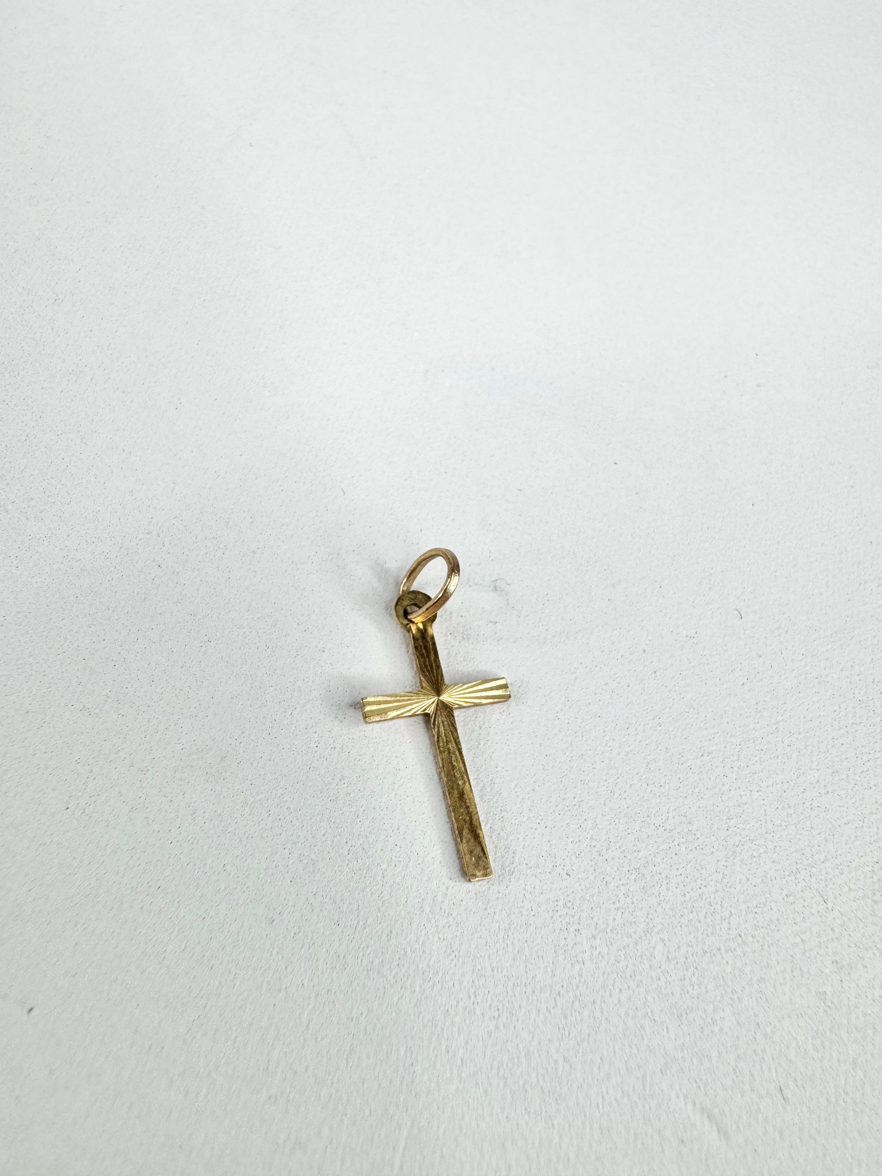 9ct Gold Crucifix Charm/Pendant