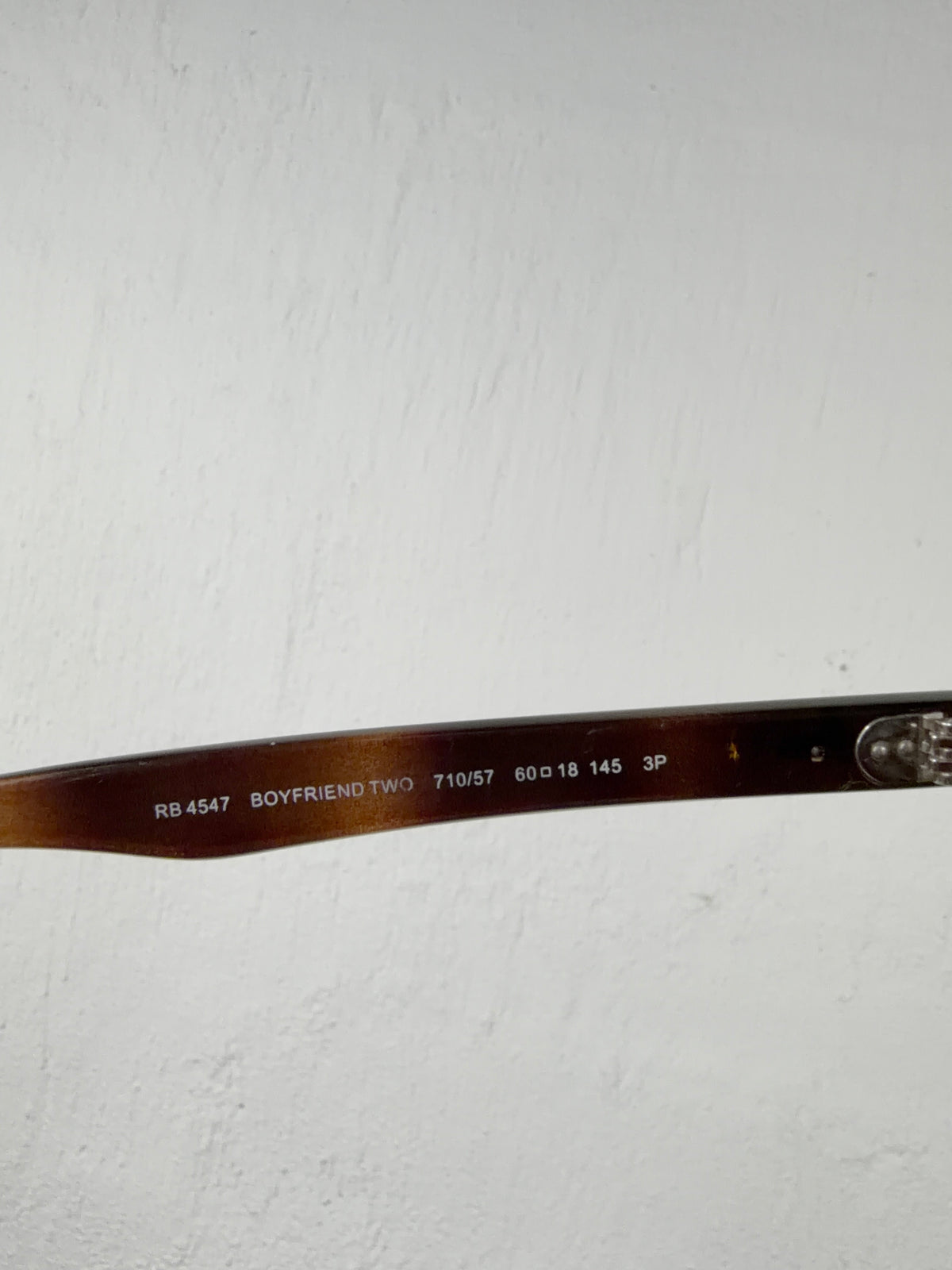 Ray-Ban Boyfriend Two 710/57 Polished Havana Sunglasses