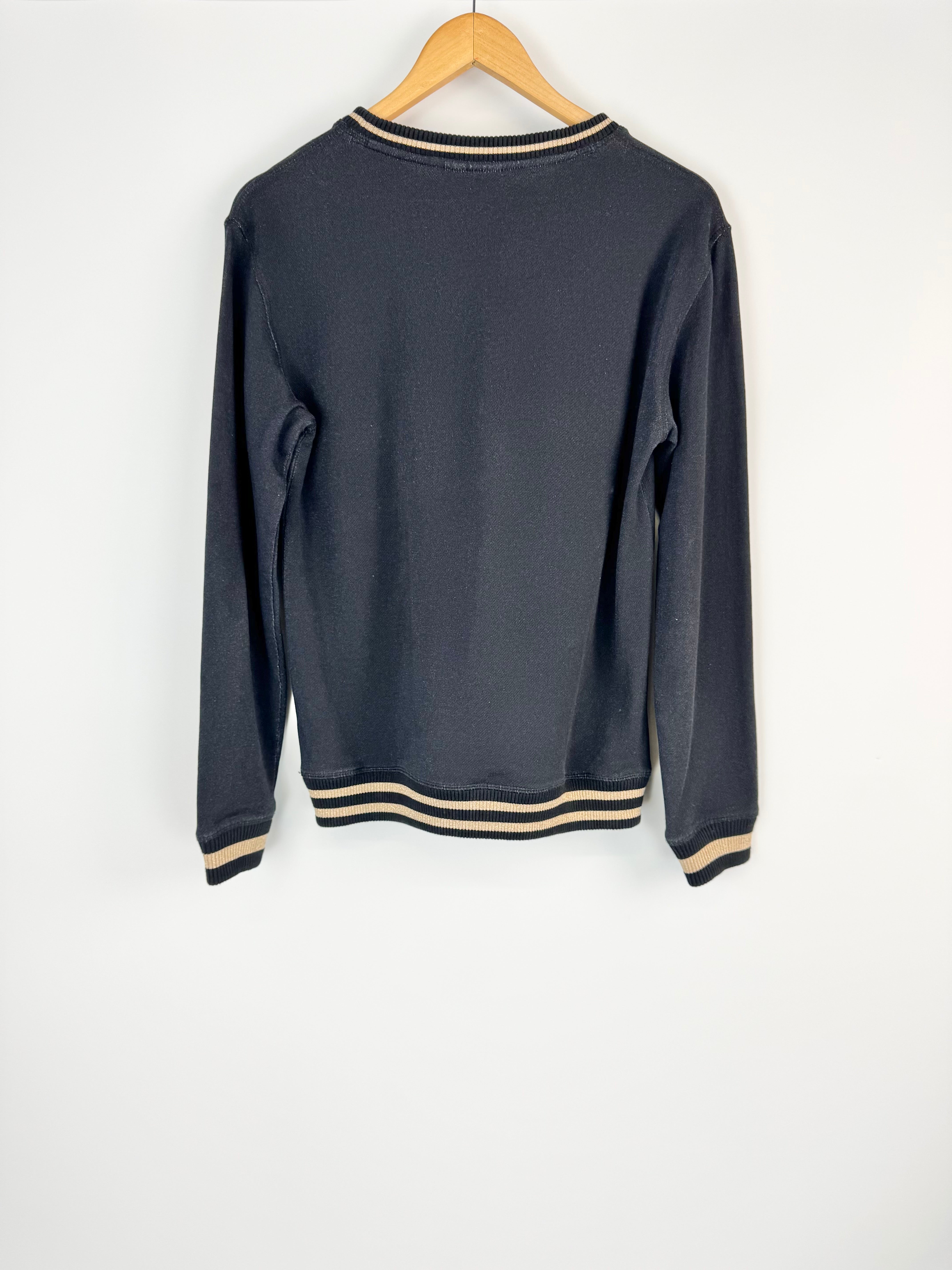 Camilla Black Bejewelled Tiger Sweatshirt - AU6