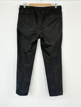 Kenzo Black Wool-Blend Textured Trousers - 46