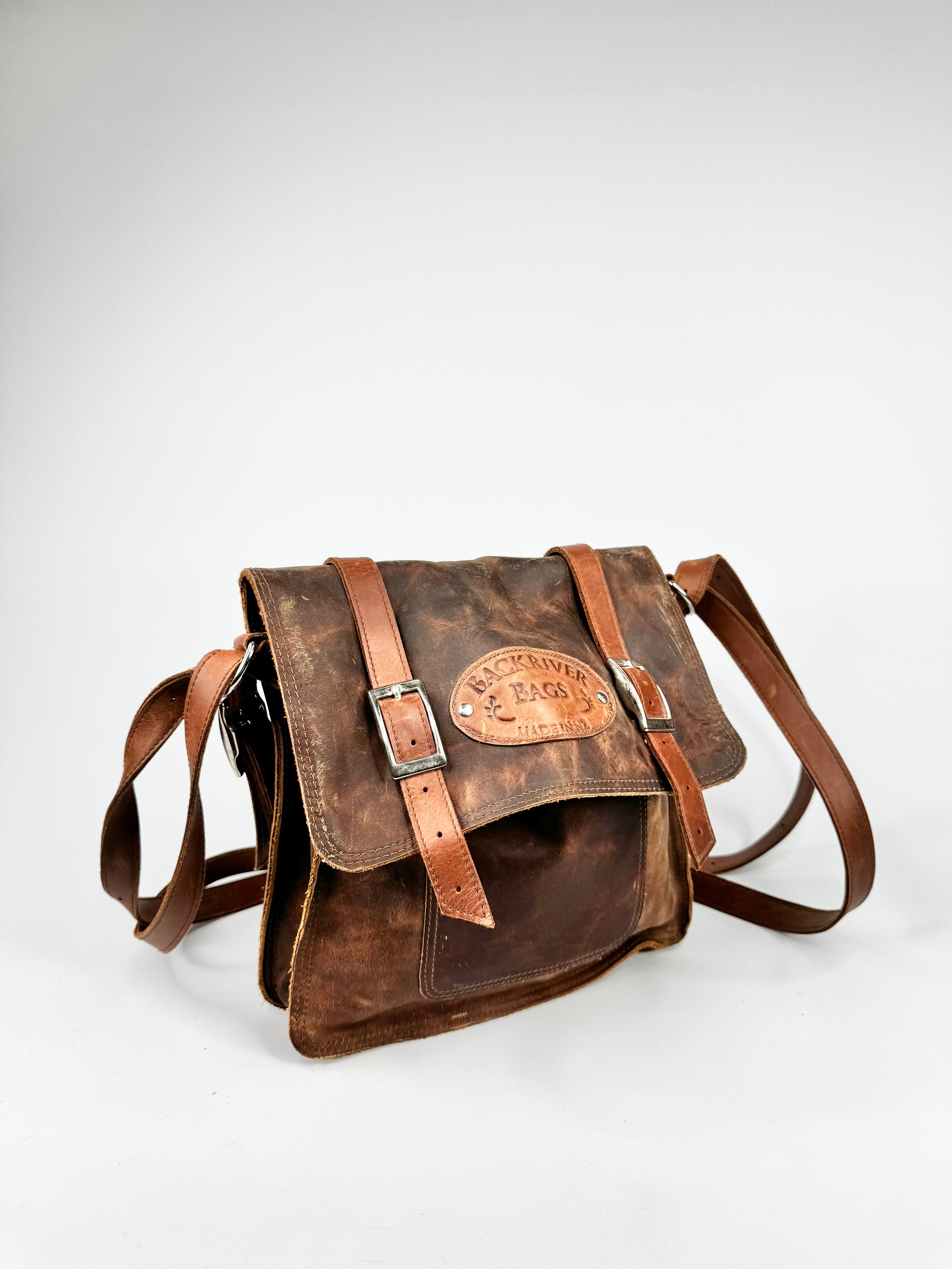 Backriver Bags Leather Cross Body Bag