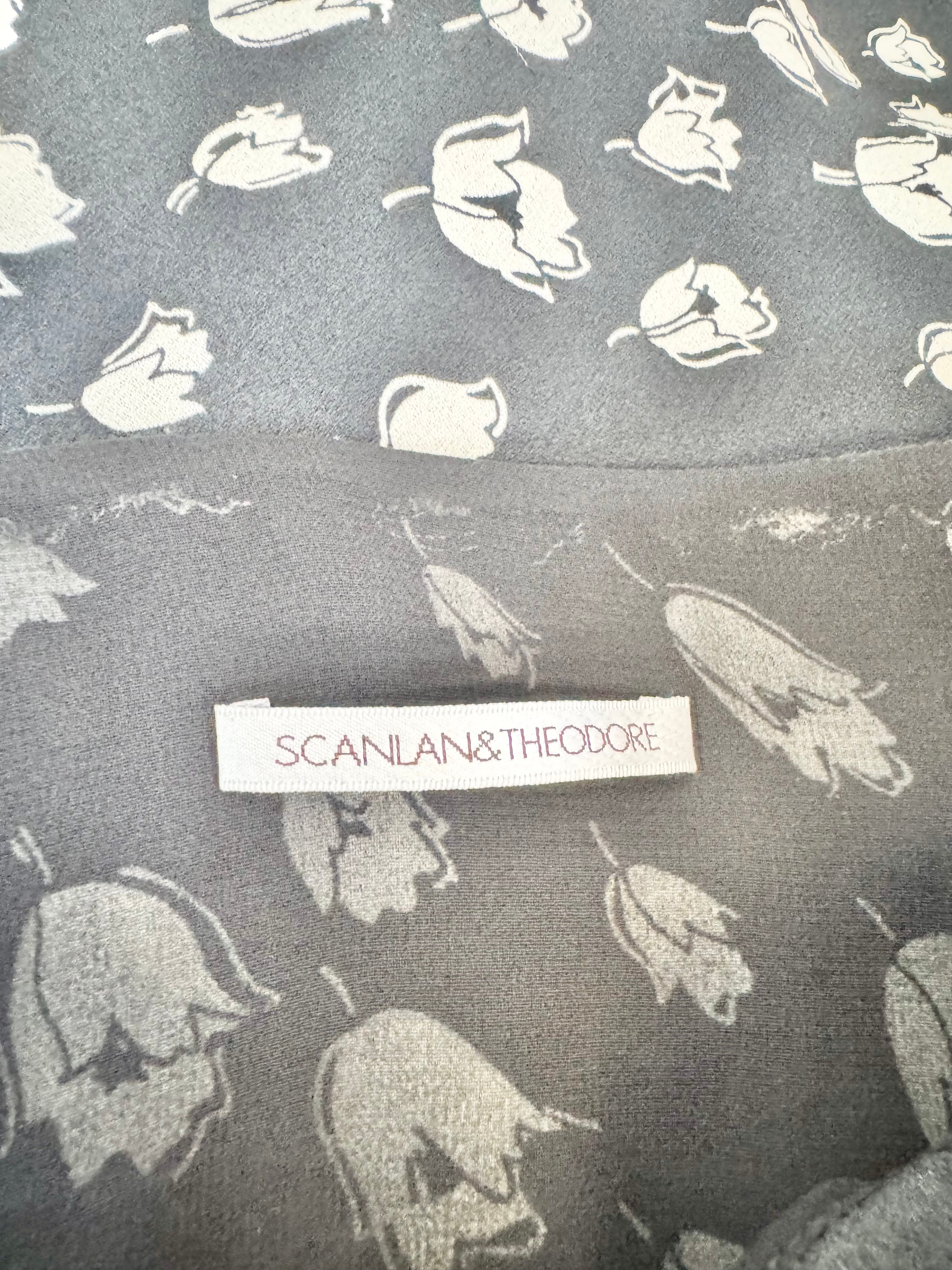 Scanlan Theodore Black & White Floral Dress - AU12