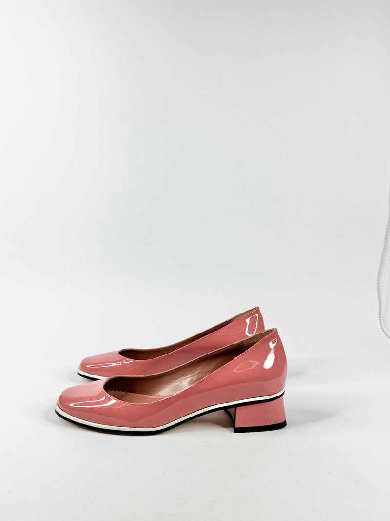 Red Valentino Rose Pink Patent Leather Pumps NWT - EU37