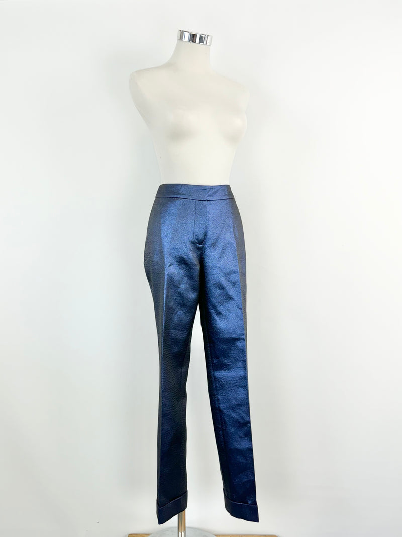 DL Atelier Navy 'Lux Sparkle' Slacks NWT - AU10