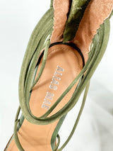 Alias Mae Crocodile Green Leather Pumps - EU39