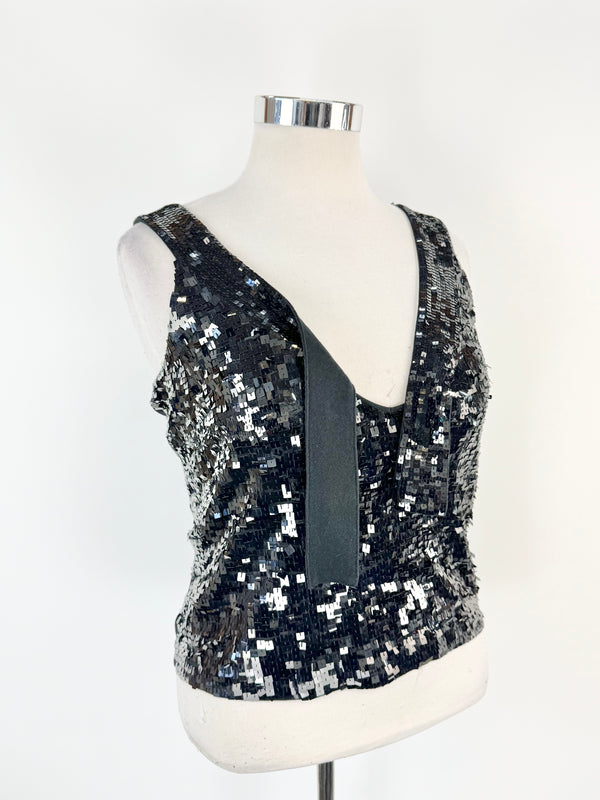 Boss by Hugo Boss Black Sequin Singlet - AU12