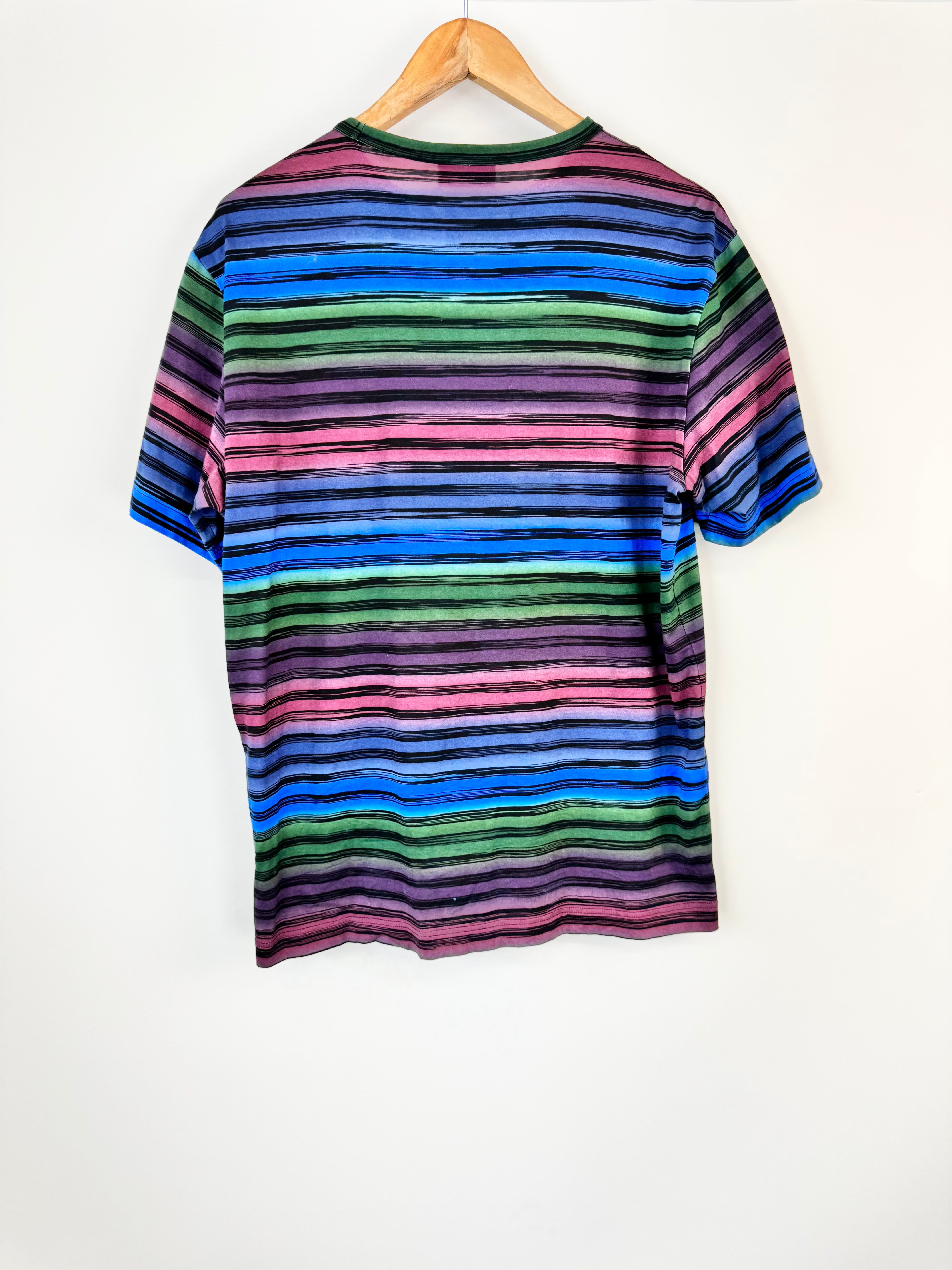 Missoni Cotton Navy Striped T-Shirt - L