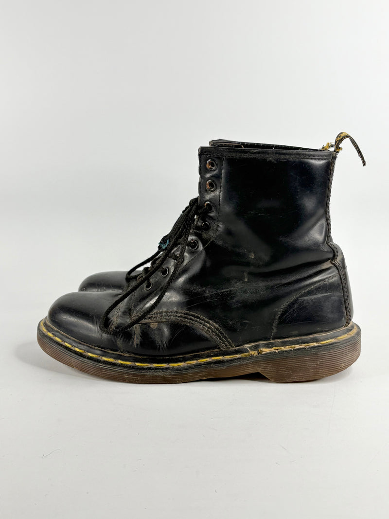 Dr. Martens Black Leather 8-Eye Lace Up Boots - EU42