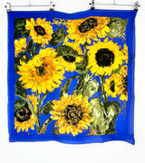 Vintage Metropolitan Museum of Art Impressionist Sunflowers Scarf