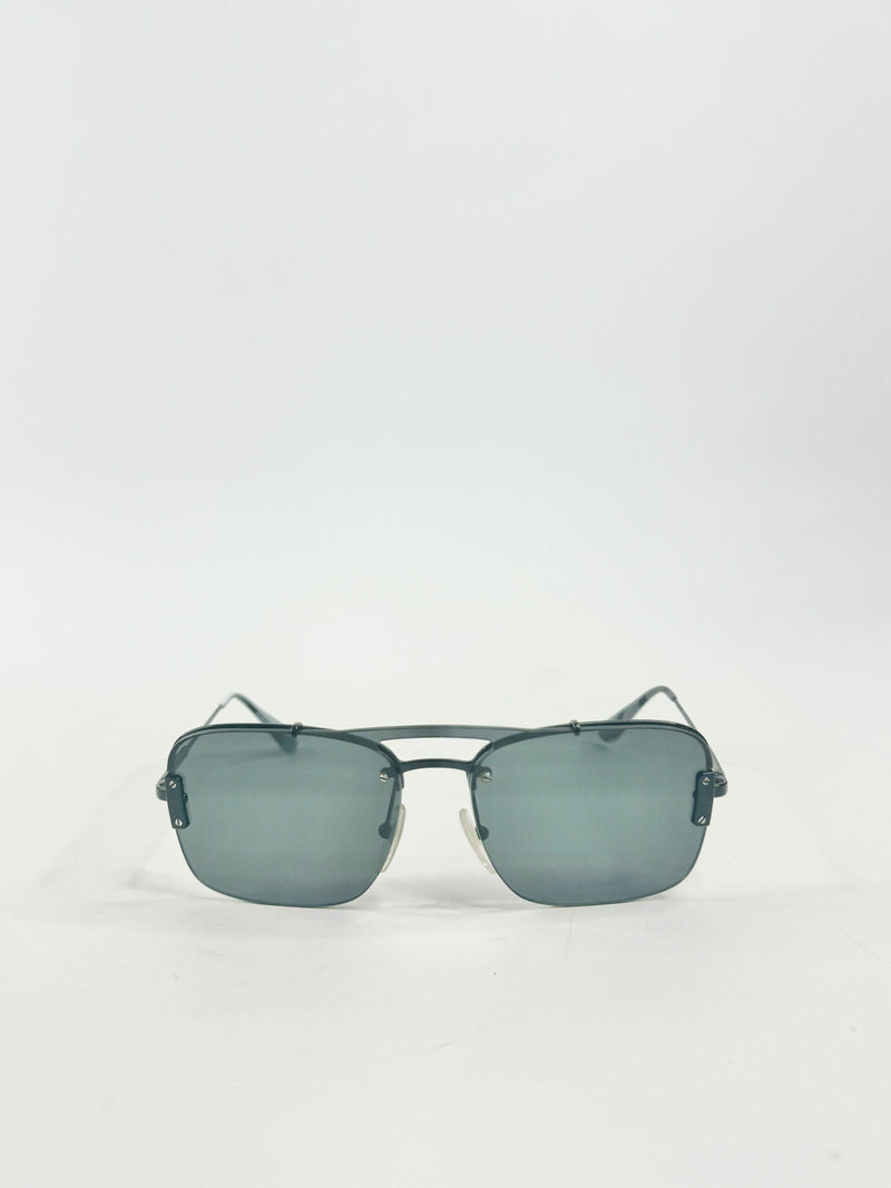 Prada Black Square Lens Sunglasses