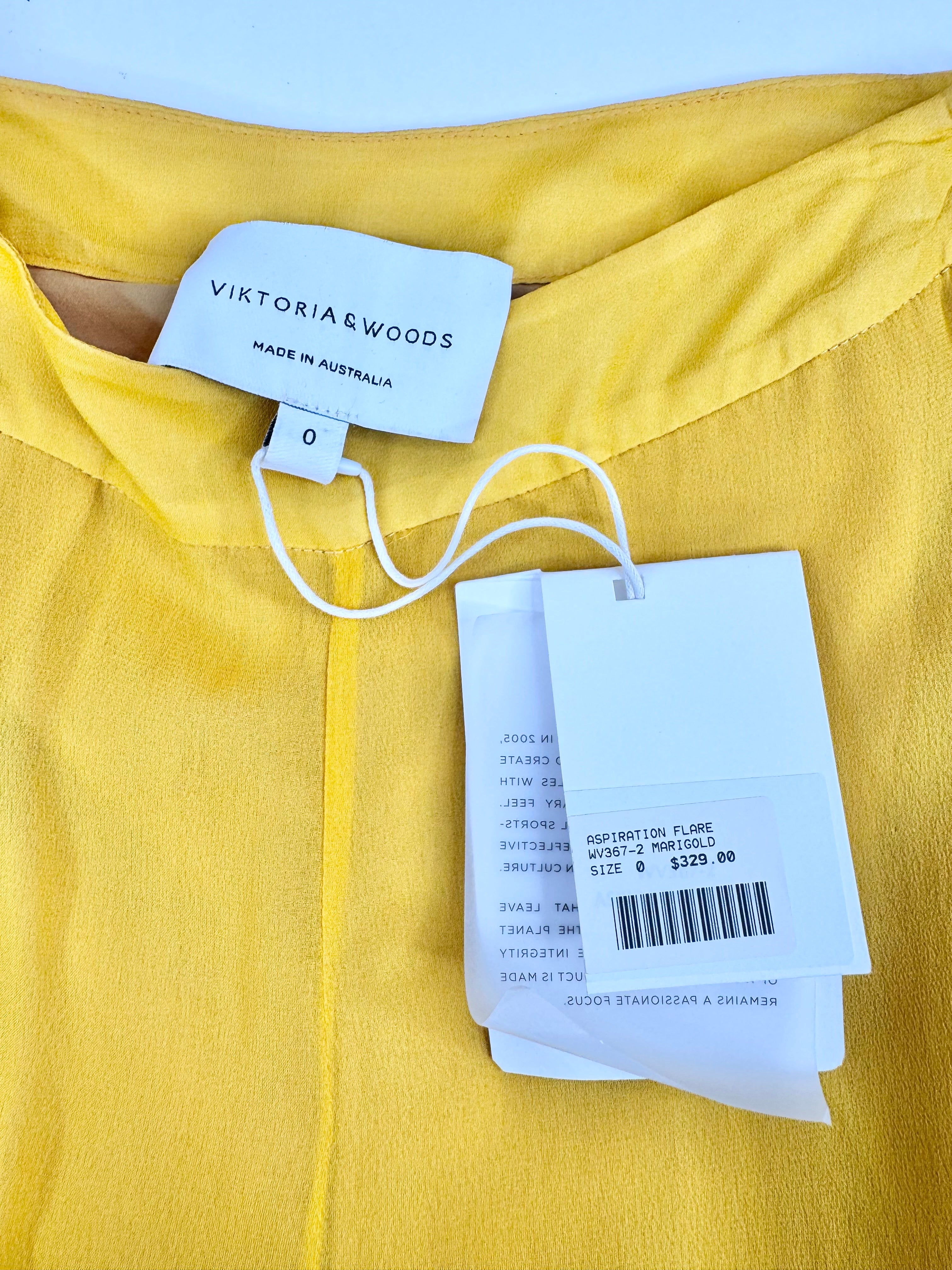 Viktoria & Woods Sheer Marigold 'Aspiration' Flares NWT - AU6