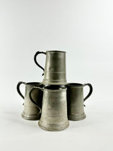 Vintage Hardy Brothers Set of 4 Pewter Mugs