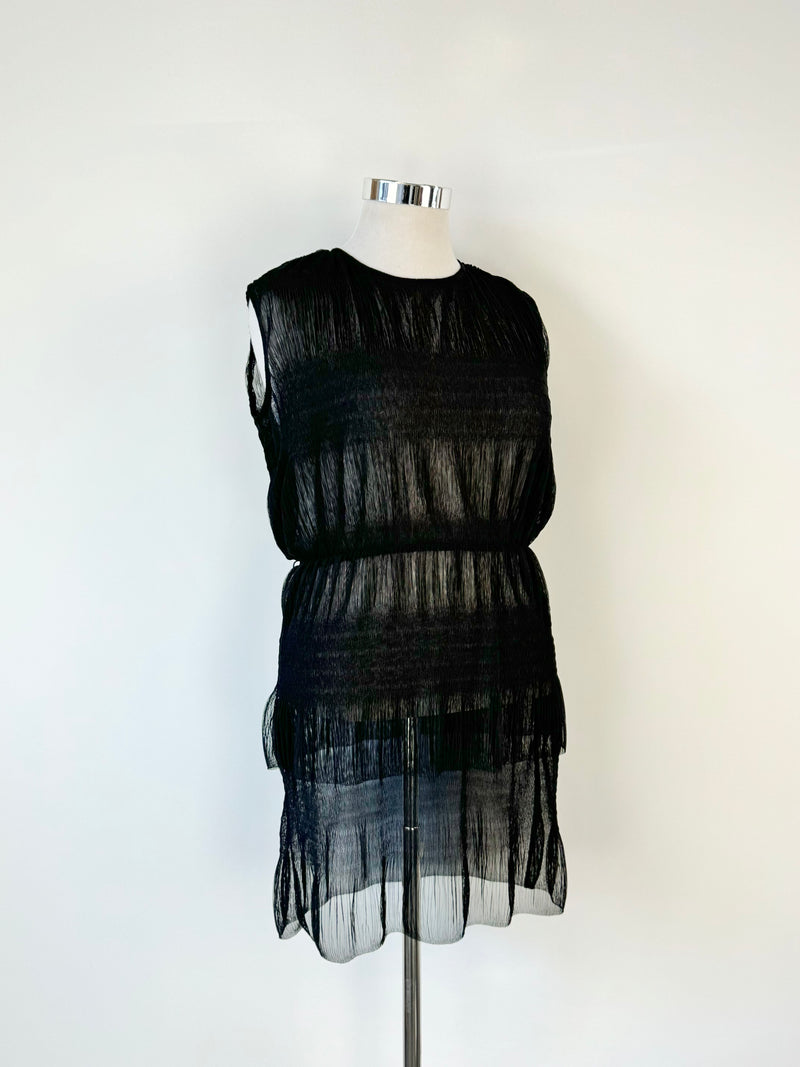 Maje Sheer Black Mesh Dress NWT - AU10/12