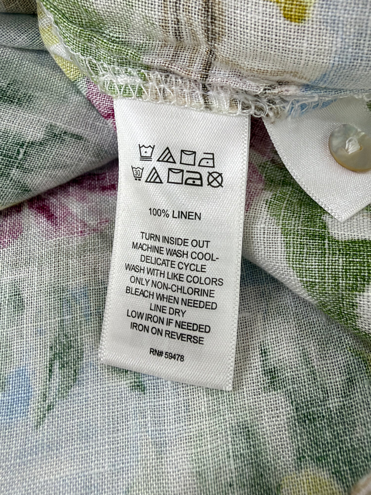 Cynthia Rowley Amalfi Coast Linen Blouse - AU22/24