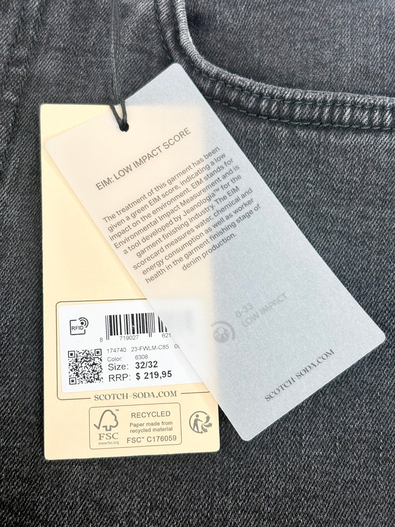 Scotch & Soda 'High Five' Charcoal Slim-Fit Denim Jeans - W32